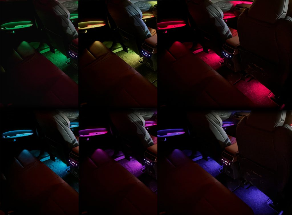 RX後席フットライト