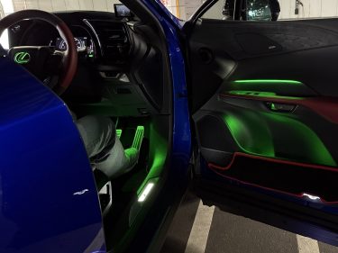 RX500h アンビエントライト光量アップ ステアリングエンブレムイルミマルチカラー